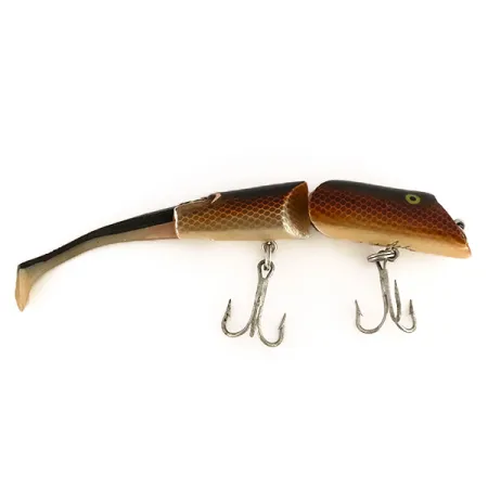 Vintage Fred Arbogast A.C. Plug Vintage Popper, 1oz Brown fishing lure #7508