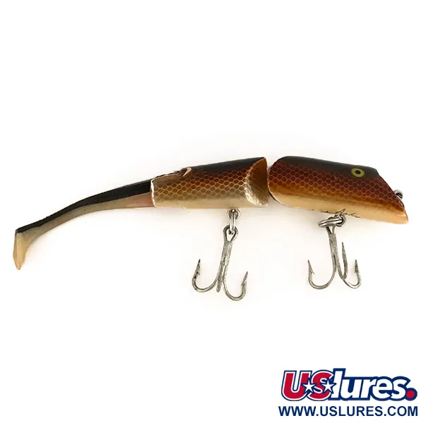 Vintage   Fred Arbogast A.C. Plug Vintage Popper, 1oz Brown fishing lure #7508