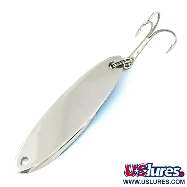 Vintage Acme Kastmaster , 1/2oz Nickel / Blue fishing spoon #7513