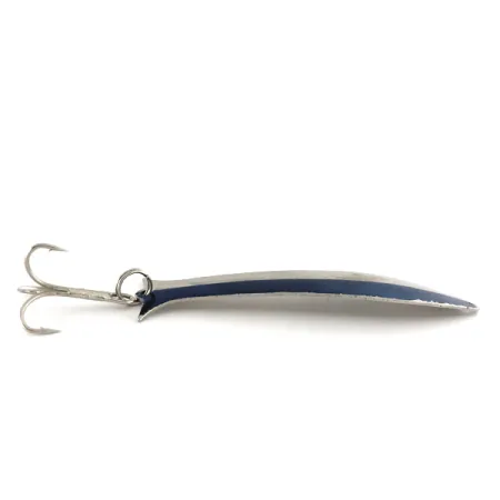 Vintage Acme Flash-King Wobble, 1/4oz Nickel / Blue fishing spoon #7514
