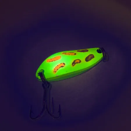 Vintage Luhr Jensen Little Jewel, 1/4oz Yellow / Red fishing spoon #7519