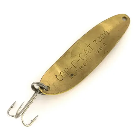 Eppinger Dardevle Cop-E-Cat 7300, 1/3oz Five of Diamonds (Yellow / Black / Brass) fishing spoon #7524