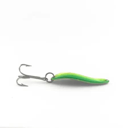 TODDCO Main liner UV, 2/5oz Yellow / Green / Nickel fishing spoon #7538