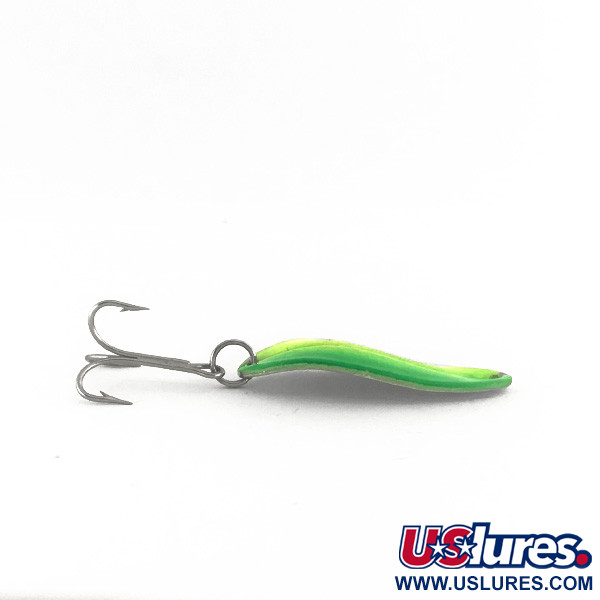   Main liner UV, 2/5oz Yellow / Green / Nickel fishing spoon #7538