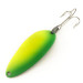  Seneca Little Cleo (Hula Girl) UV, 1/3oz Yellow / Green / Nickel fishing spoon #7539