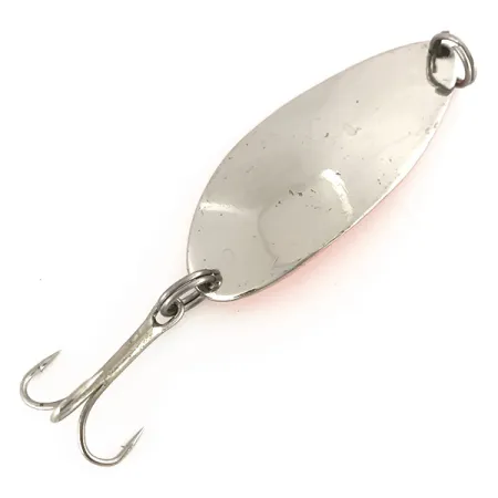 Vintage Seneca Little Cleo (Hula Girl), 2/3oz Nickel / Orange fishing spoon #7540