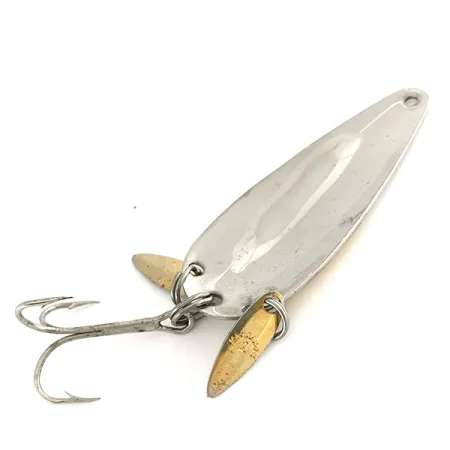 Vintage Marathon (with sonic blades), 2/5oz Nickel / Gold fishing spoon #7546