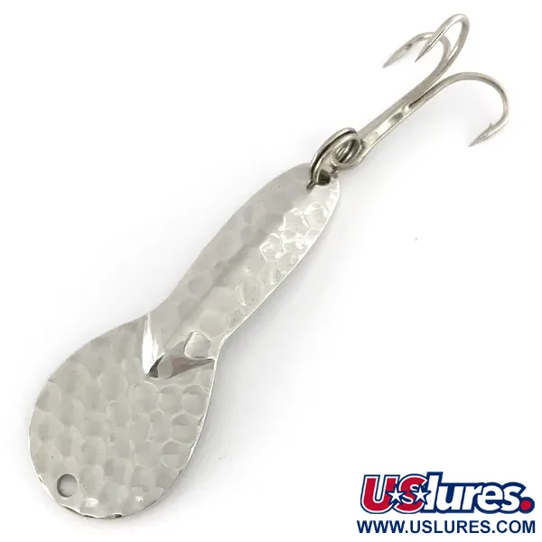  Acme Dazzler #2, 1/4oz Hammered Nickel fishing spoon #7547
