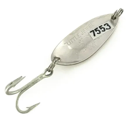 Luhr Jensen Little Jewel, 1/3oz Hammered Nickel fishing spoon #7553