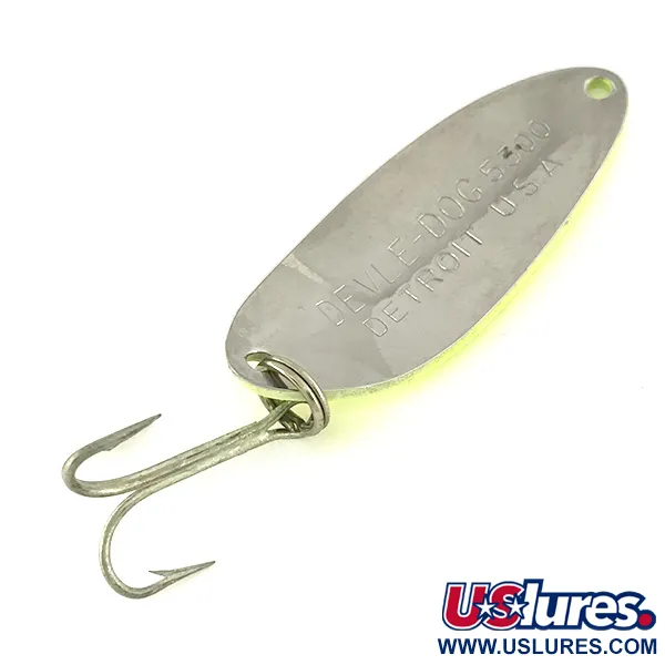  Eppinger Dardevle Devle Dog 5300 UV, 1/3oz Five of Diamonds fishing spoon #7569