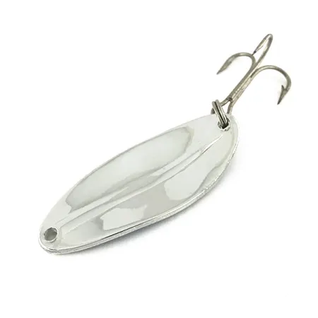 TODDCO Main Liner Glow, 2/5oz White / Blue / Nickel fishing spoon #7571