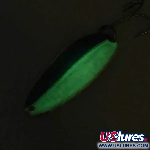  TODDCO Main Liner Glow, 2/5oz White / Blue / Nickel fishing spoon #7571