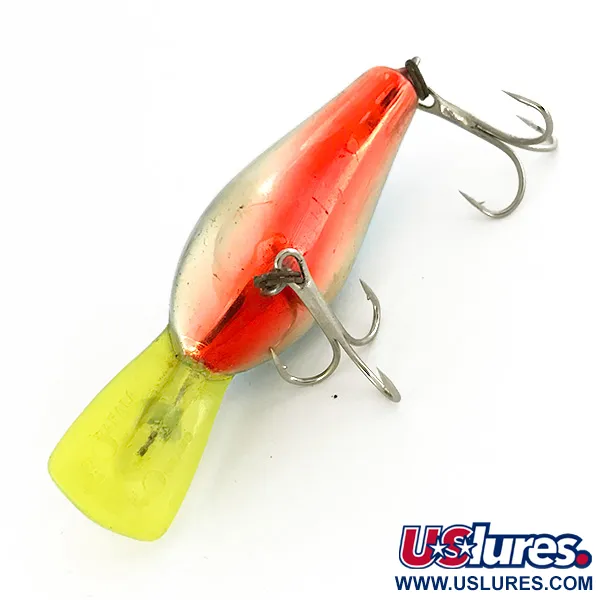 Vintage Rapala Fat Rap, 1/3oz Silve Blue fishing lure #7573