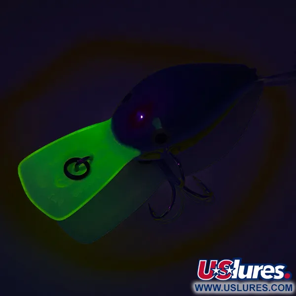 Vintage Rapala Fat Rap, 1/3oz Silve Blue fishing lure #7573