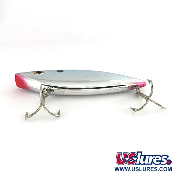 Vintage   Bill Lewis Rat-L-Trap, 3/4oz RT 258 Nickel Black Blue fishing lure #7574