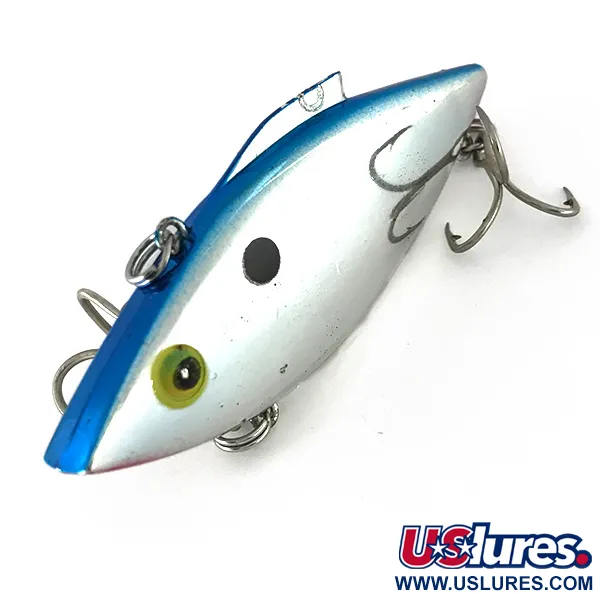 Vintage   Bill Lewis Rat-L-Trap, 1/2oz RT 258 Nickel Black Blue fishing lure #7577