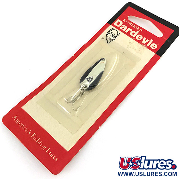  Eppinger Dardevle Lildevle, 1/8oz Black / White fishing spoon #7582