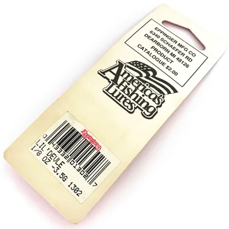 Eppinger Dardevle Lildevle, 1/8oz Black / White fishing spoon #7582