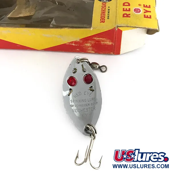  Hofschneider Red Eye, 1/4oz Nickel / Red Eyes fishing spoon #7583