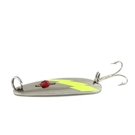 Red Eye Lures Red Eye Evil Eye UV, 1/2oz Nickel / Green fishing spoon #7590