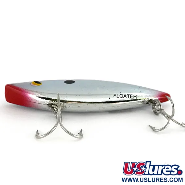 Vintage   Bill Lewis Rat-L-Trap Floater, 1/3oz RT 258 Nickel Black Blue fishing lure #7591