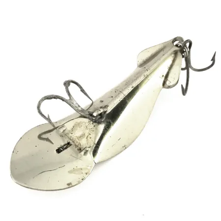 Vintage Buck Perry Spoonplug, 1/3oz Silver fishing spoon #7600