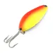 Vintage  Seneca Little Cleo UV, 1/4oz Yellow / Orange / Nickel fishing spoon #7609