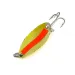 Vintage  Luhr Jensen Little Jewel UV, 3/16oz Yellow / Red fishing spoon #7637