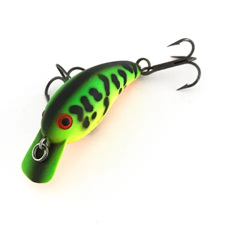 Vintage Cotton Cordell Big O UV, 1/8oz Fire Tiger fishing lure #7640