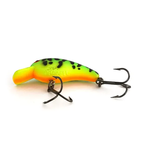 Vintage Cotton Cordell Big O UV, 1/8oz Fire Tiger fishing lure #7640