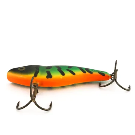 Vintage Rapala Rattl'n RAP UV, 3/5oz Fire Tiger fishing lure #7641