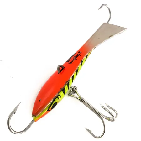 Vintage Rapala Snap Rap 8 , 3/4oz Fire Tiger fishing spoon #7647