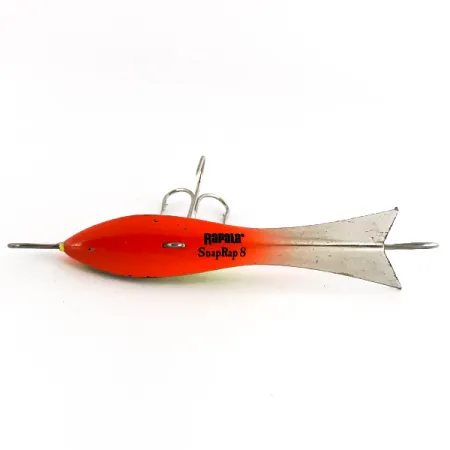 Vintage Rapala Snap Rap 8 , 3/4oz Fire Tiger fishing spoon #7647