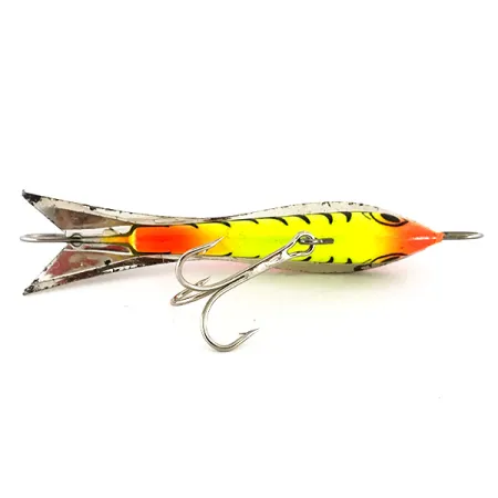 Vintage Rapala Snap Rap 8 , 3/4oz Fire Tiger fishing spoon #7647