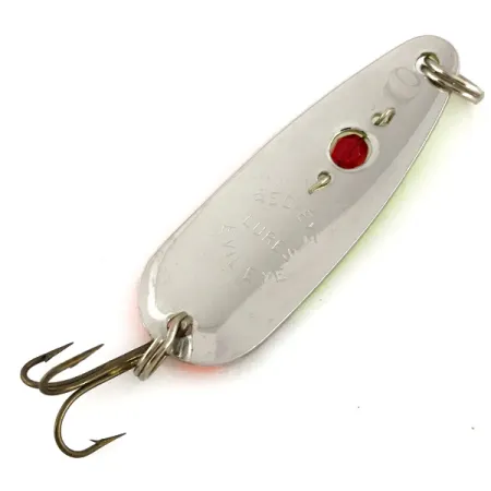 Red Eye Lures Red Eye Evil Eye UV, 1/2oz Nickel / Orange / Chartreuse / Red Eye fishing spoon #7648