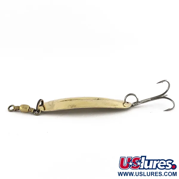 Vintage Williams Wabler W40, 1/4oz Gold fishing spoon #7650