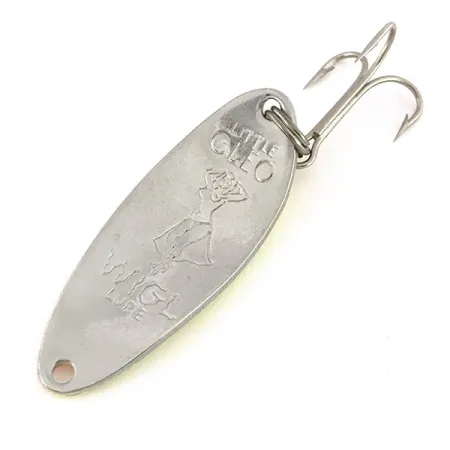 Seneca Little Cleo (Hula Girl) UV, 1/3oz Yellow / Orange / Nickel fishing spoon #7662