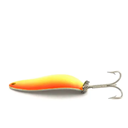 Seneca Little Cleo (Hula Girl) UV, 1/3oz Yellow / Orange / Nickel fishing spoon #7662
