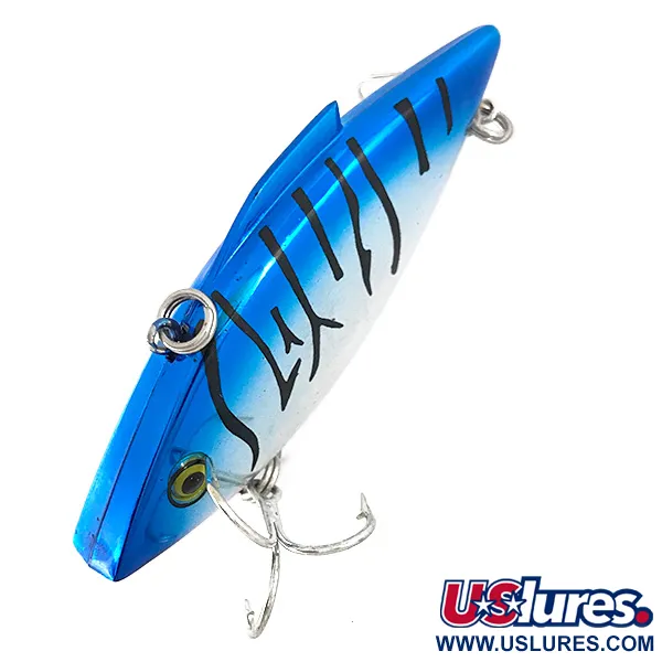 Vintage   Bill Lewis Rat-L-Trap, 1/2oz RT W1 Nickel / BLUE BACK / BLACK STRIPE fishing lure #7665