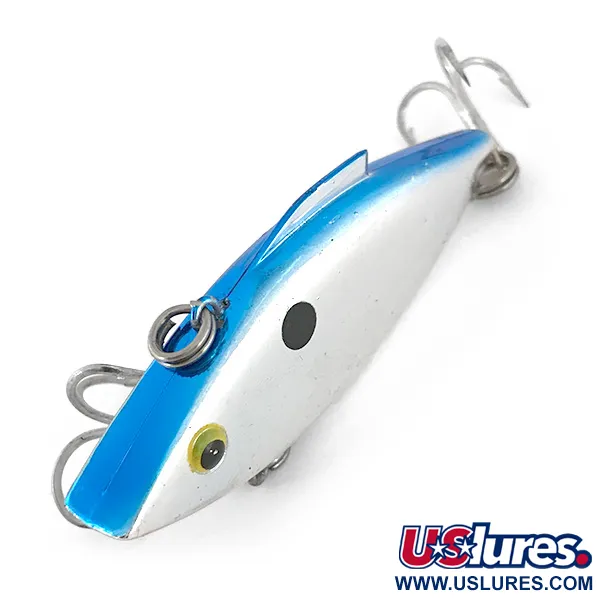 Vintage   Bill Lewis Rat-L-Trap, 2/5oz RT 258 Nickel Black Blue fishing lure #7669