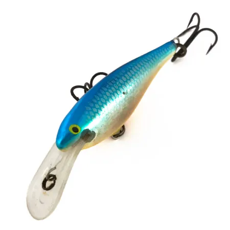 Vintage Rapala Shad Rap Deep Runner 05, 3/16oz Blue fishing lure #7670