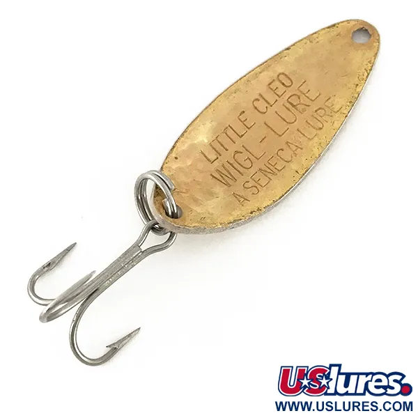 Vintage Seneca Little Cleo Crystal, 1/4oz Crystal (Golden Scale)  fishing spoon #7674