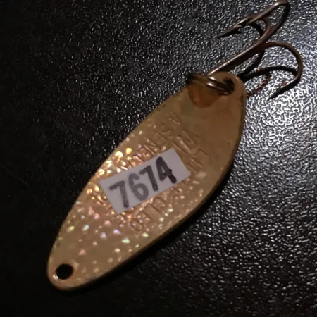 Vintage Seneca Little Cleo Crystal, 1/4oz Crystal (Golden Scale)  fishing spoon #7674