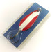   Blue Fox Strobe Tear Drop Spoon, 2/5oz Red / White / Nickel fishing spoon #7676