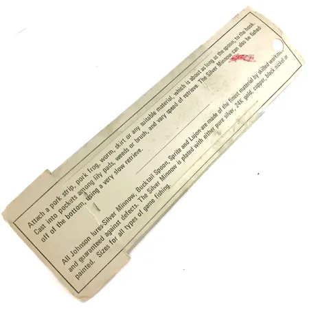 Weedless Johnson Silver Minnow, 1/2oz Silver fishing spoon #7679