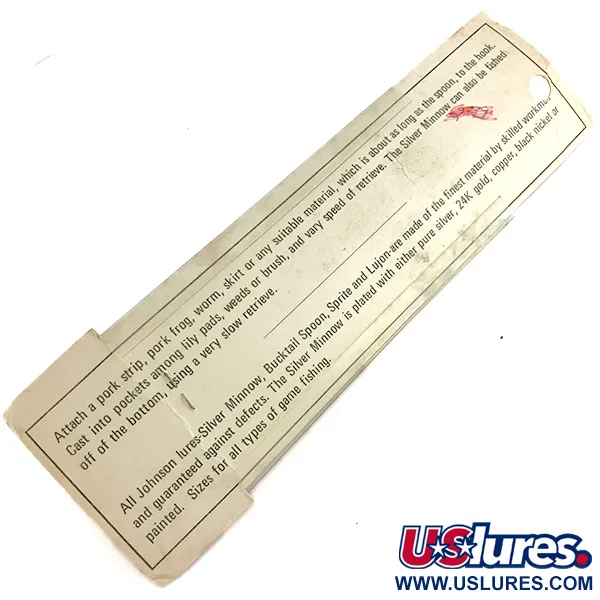 Weedless Johnson Silver Minnow