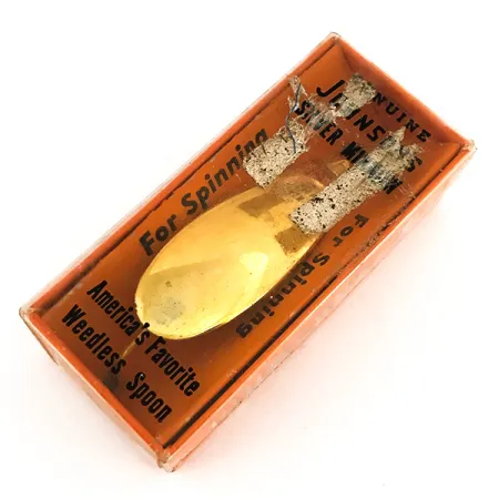 Weedless Johnson Silver Minnow, 3/16oz Gold fishing spoon #7681