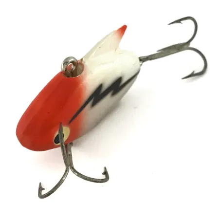 Vintage Heddon Sonic, 1/3oz White / Red fishing lure #7685