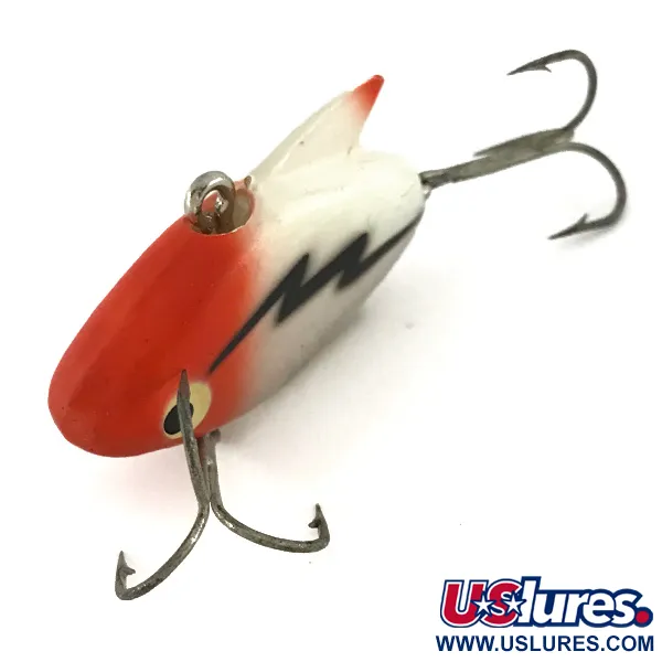 Vintage   Heddon Sonic, 1/3oz White / Red fishing lure #7685