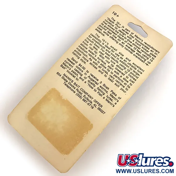  Mann's Bait  Mann's 10+, 1/3oz  fishing lure #7689